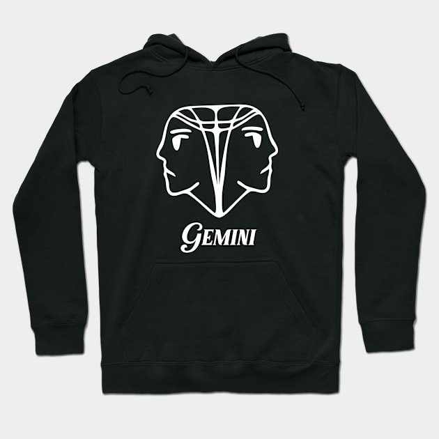 Gemini Zodiac sign Hoodie by Ericokore